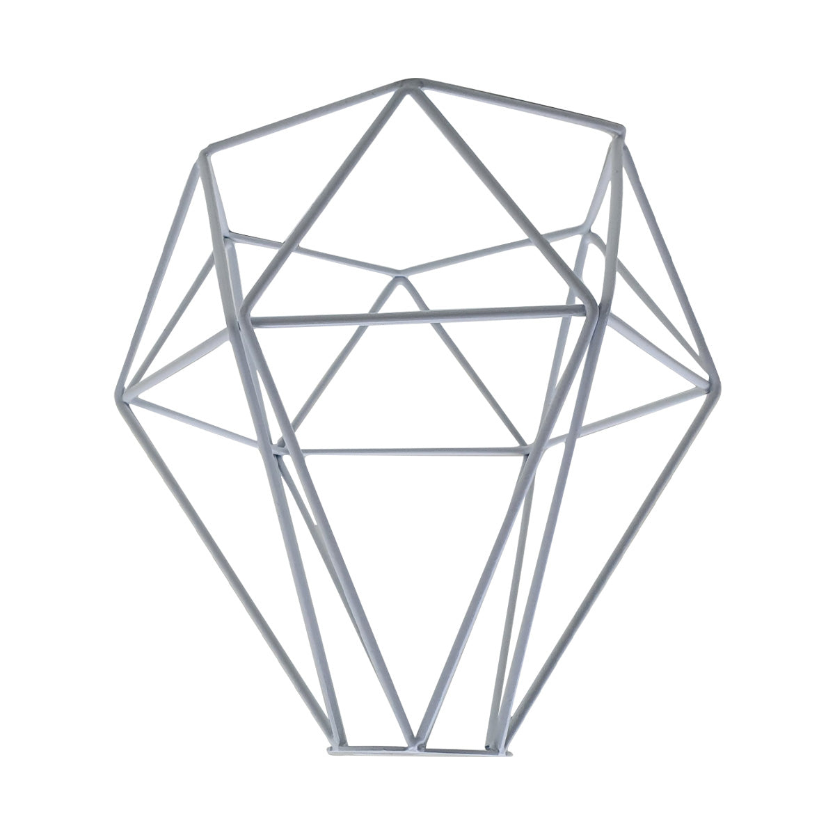 Vintage Style Metal Cage Wire Frame Ceiling Pendant Light Lamp Shade â€“ White~1901 - LEDSone UK Ltd