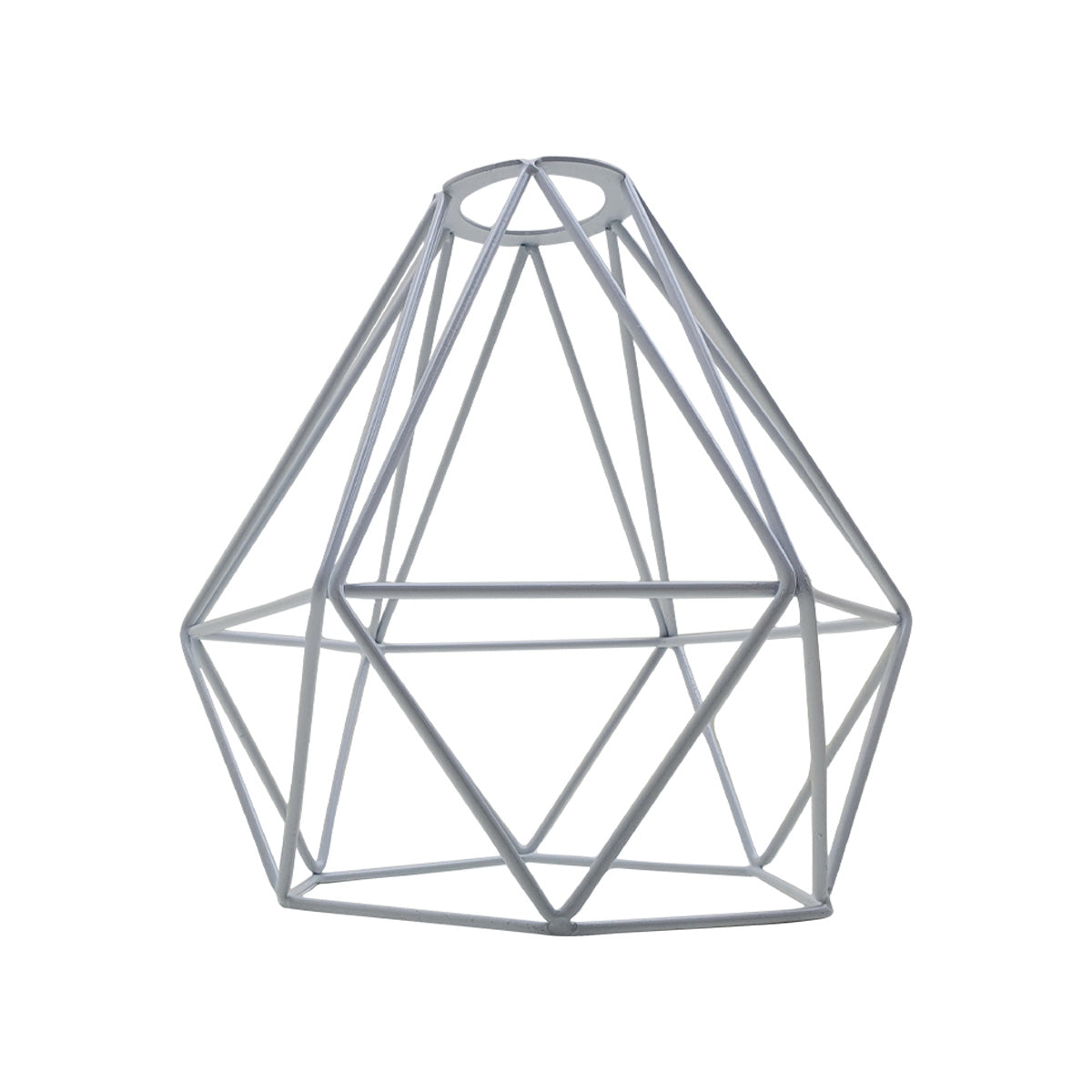 Vintage Style Metal Cage Wire Frame Ceiling Pendant Light Lamp Shade â€“ White~1901 - LEDSone UK Ltd