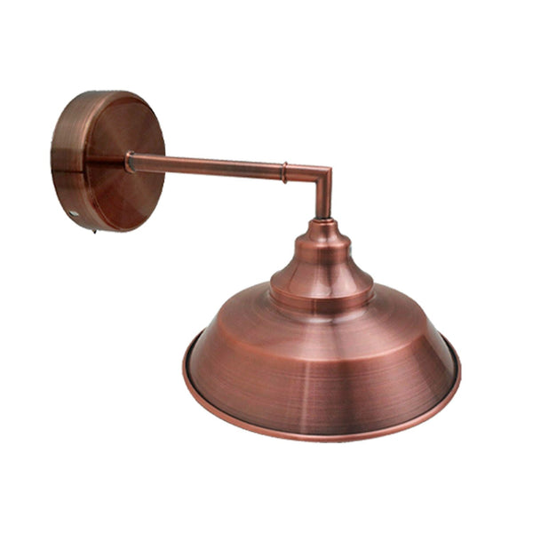 Industriële vintage retro wandlamp voor binnen E27 Edison satijnnikkel wandlampen~3811 – Nee / Koper