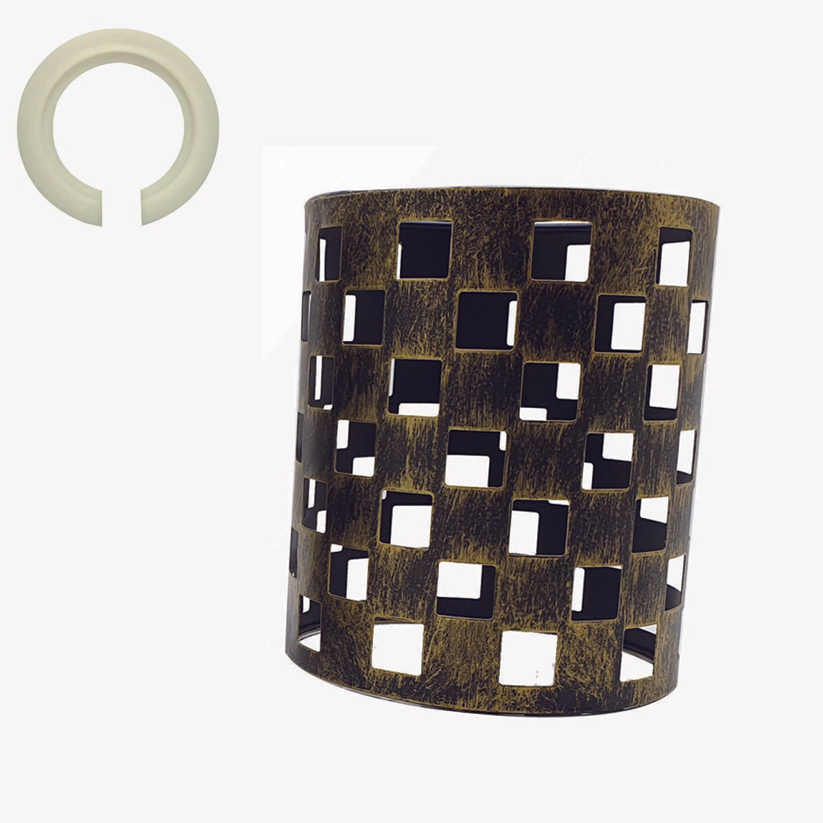 Metal Pattern Vintage Lamp Wire cage Brushed Brass Lamp Light~2008 - LEDSone UK Ltd