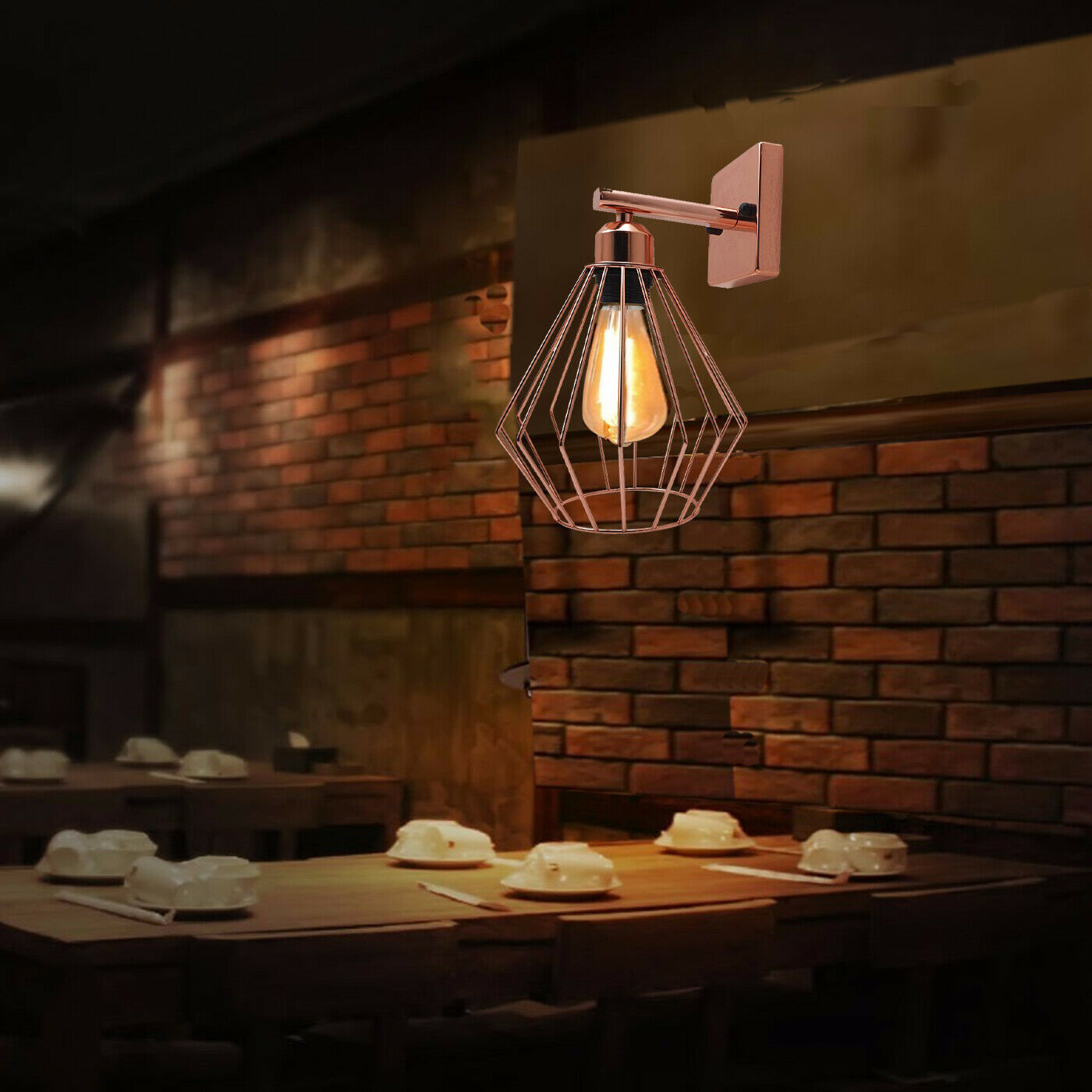 Wall Light Lamp Fixture Retro Style Vintage Light Shade Sconce Modern Industrial~2580 - LEDSone UK Ltd