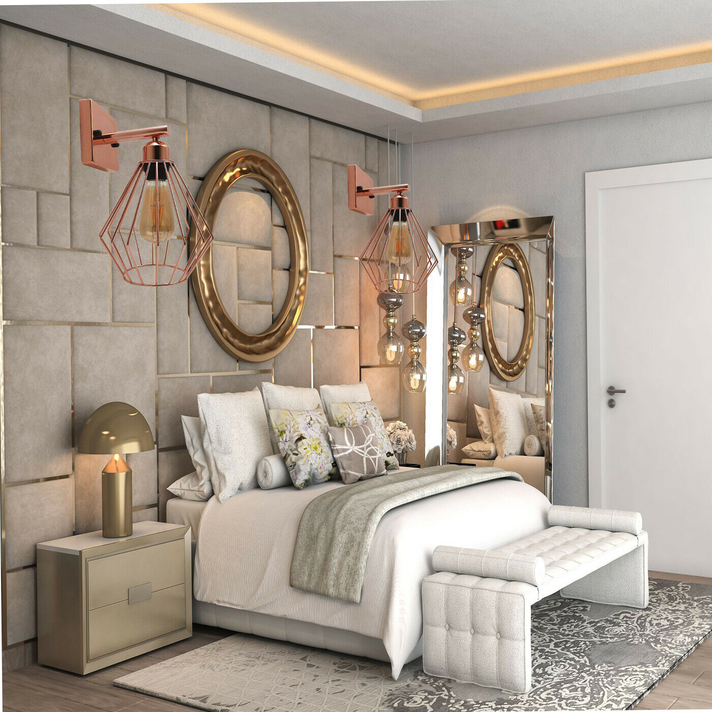 Wall Light Lamp Fixture Retro Style Vintage Light Shade Sconce Modern Industrial~2580 - LEDSone UK Ltd