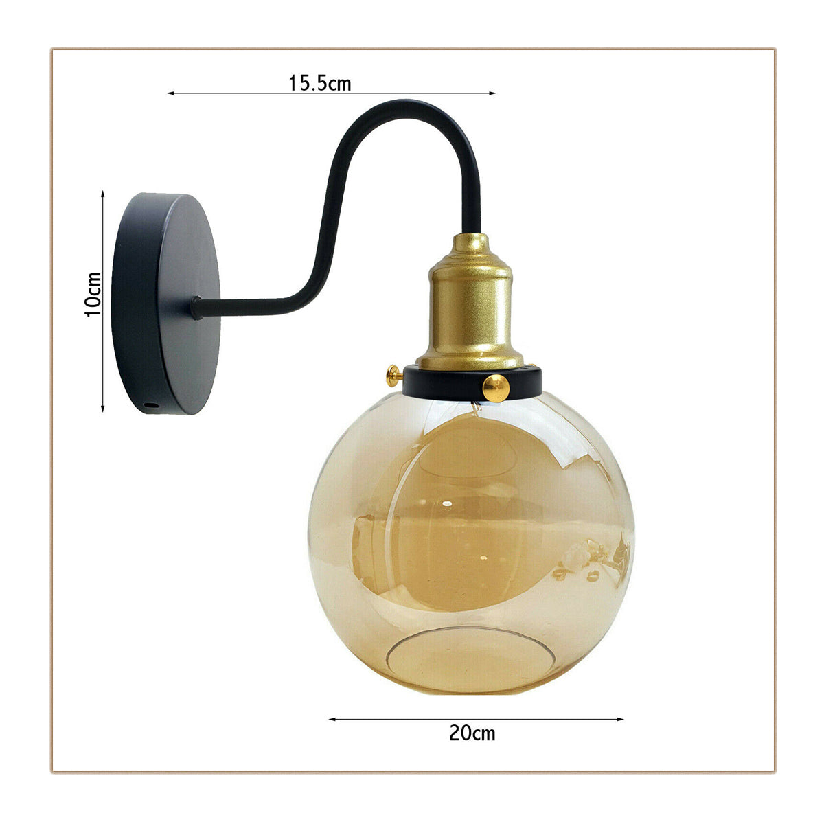 Globe shape swag Arm wall lights