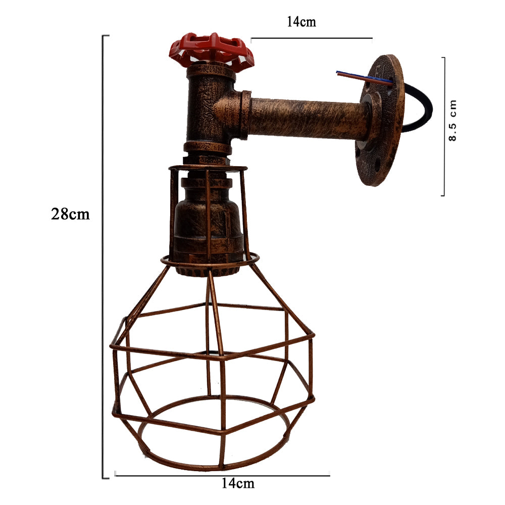 Wall Lights Metal Waterpipe Vintage Modern Industrial Rustic Steampunk UK~2169 - LEDSone UK Ltd