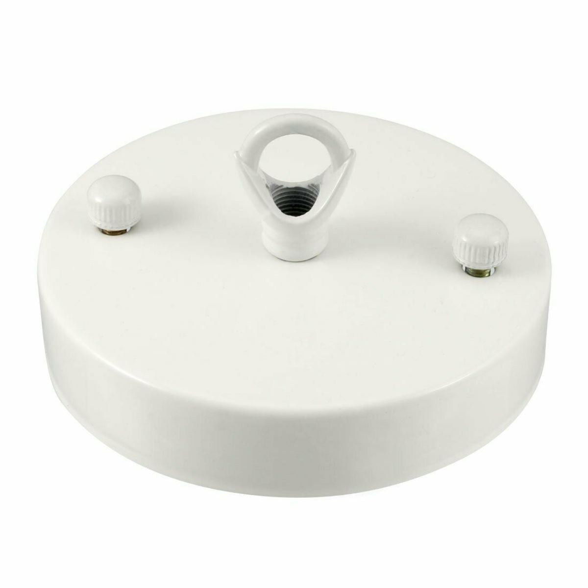 White Color Single Point Drop Outlet Ceiling Hook Ring Plate Perfect for fabric flex cable~2660 - LEDSone UK Ltd