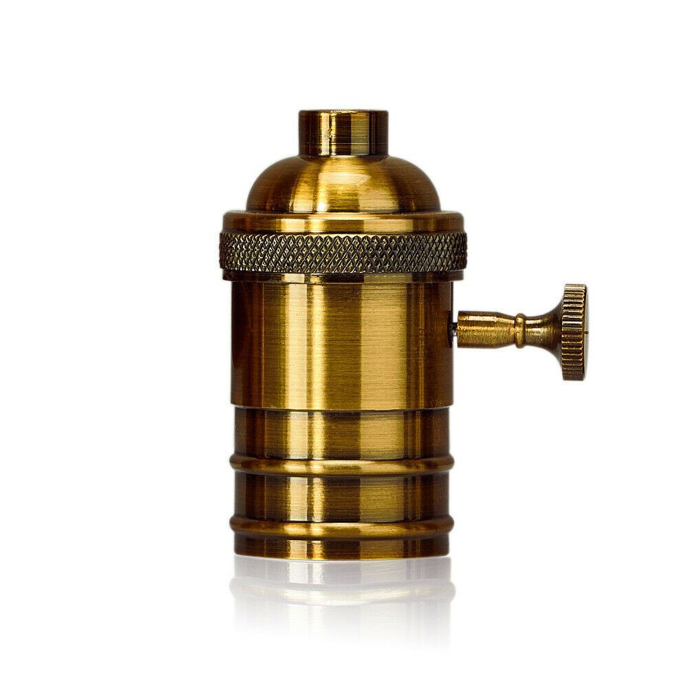 E27 Screw Vintage Switch Bulb Holder Industrial Antique Retro Edison Lamp Light~3415 - LEDSone UK Ltd