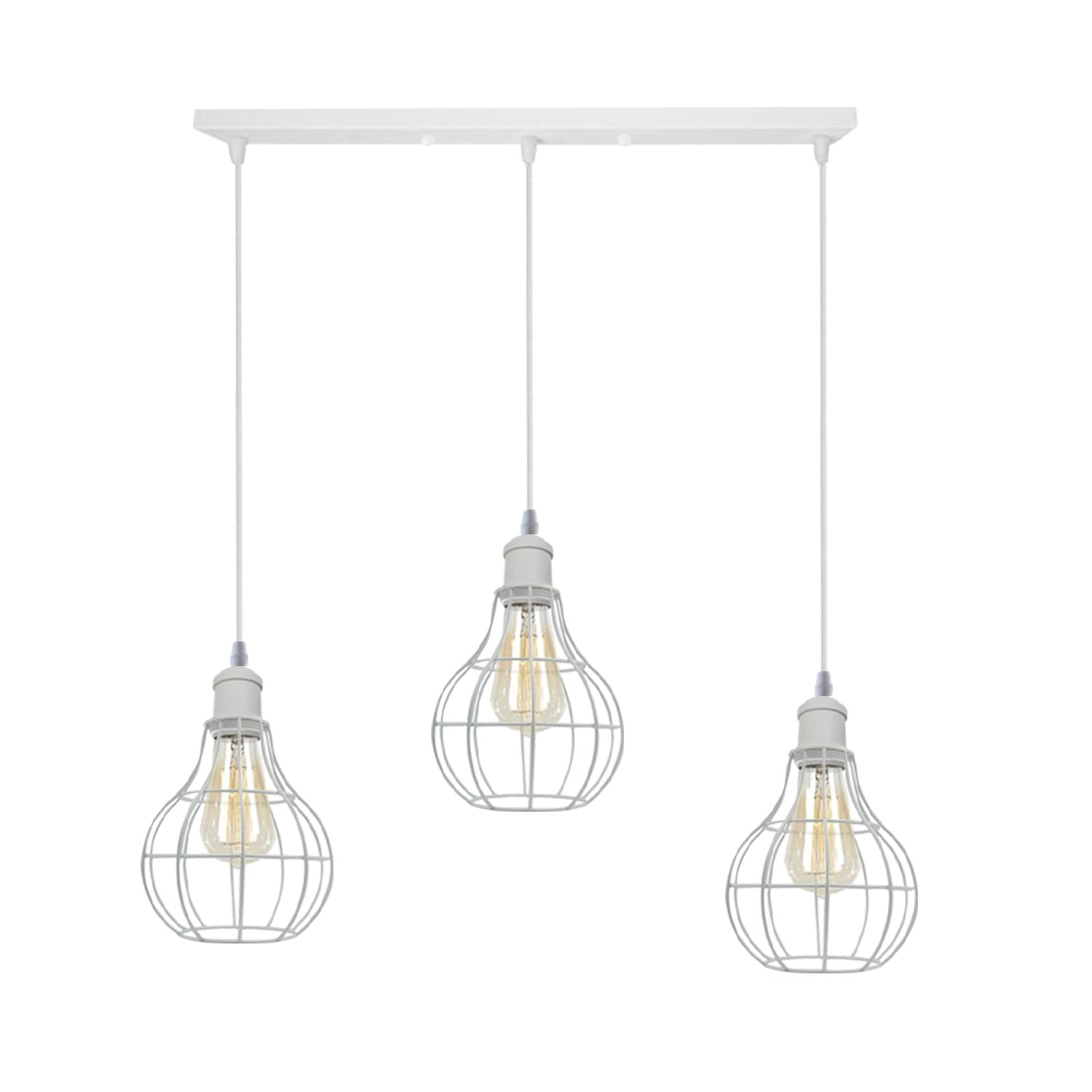 Modern Loft Vintage Industrial Retro Wire Cage Shade Pendant Light
