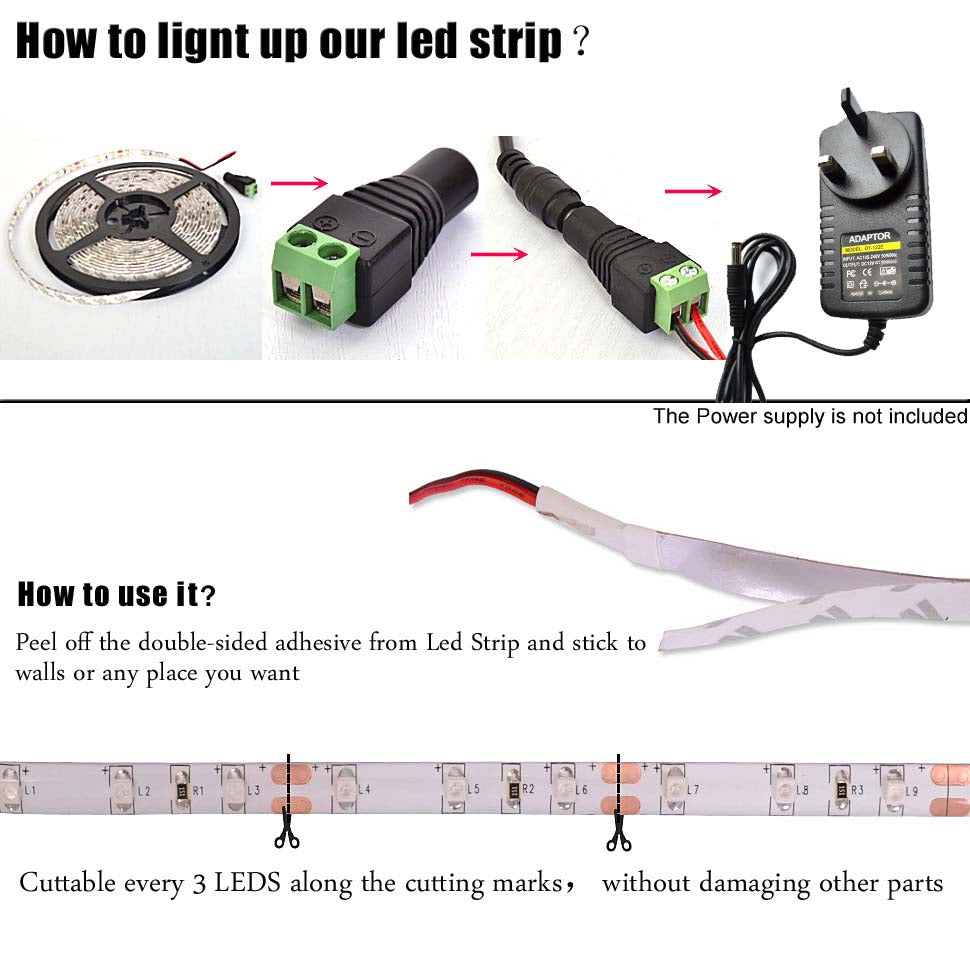 Cool White High quality Splash Proof LED Strip light 3528~2410 - LEDSone UK Ltd