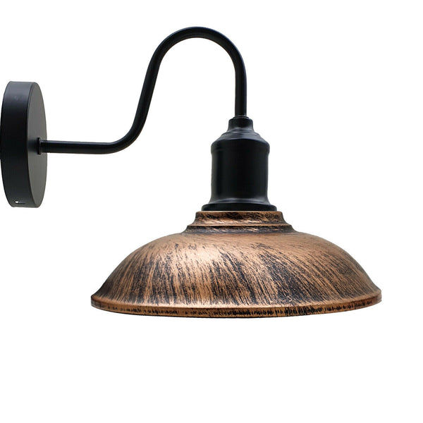 Industriële keukenwandlamp van geborsteld messing~1871 – Koper
