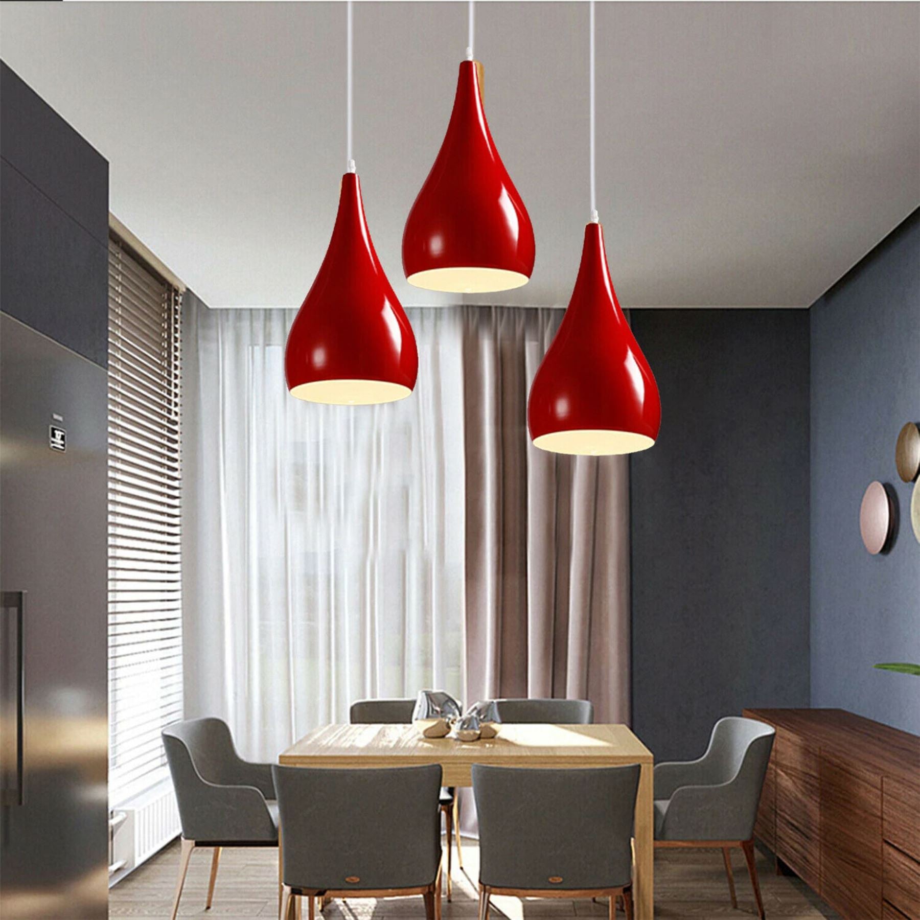 3 head Lampshade Cluster Chandelier Pendant Ceiling Light Décor Lamp