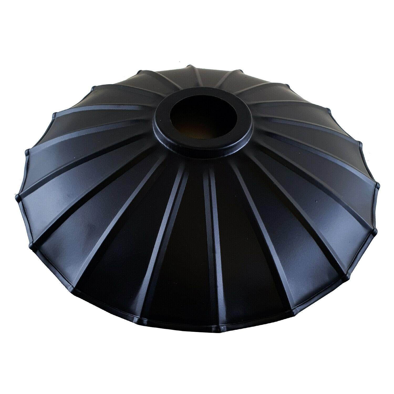 Black metal lamp shade