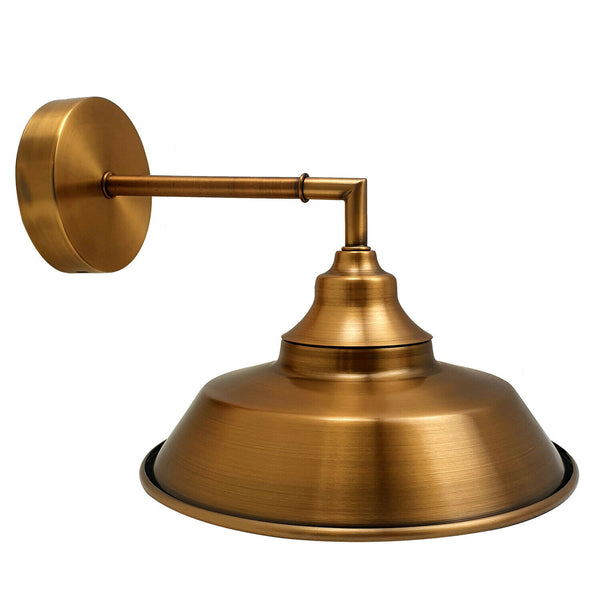 Antieke messing wandlamp ~2047 – Geel messing / Nee
