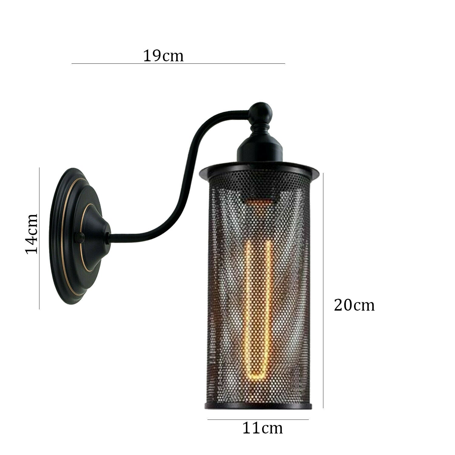 black indoor wall lights