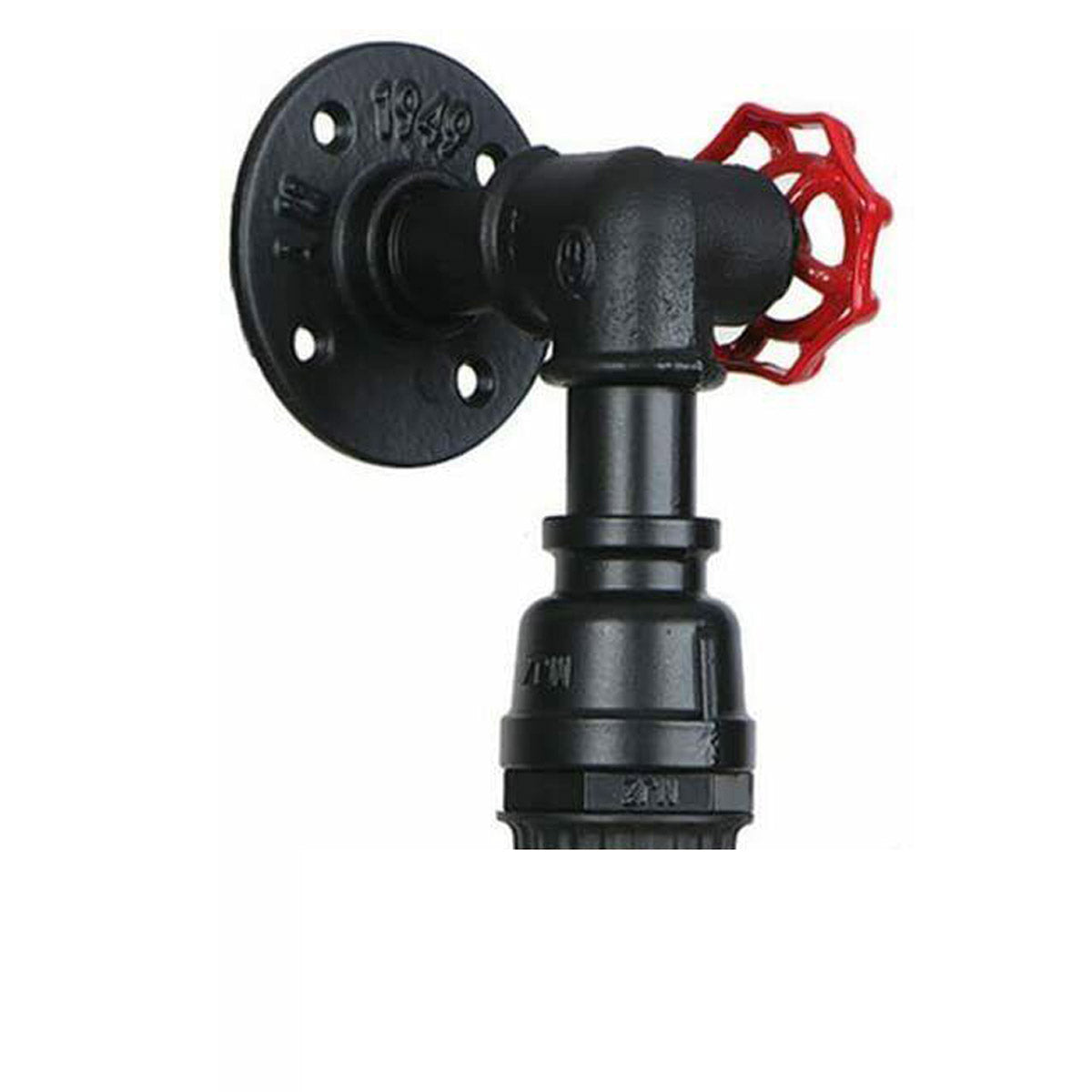 Industrial Vintage Black model Style Steampunk Rustic Water pipe Wall Light Brass Lamp~2135 - LEDSone UK Ltd