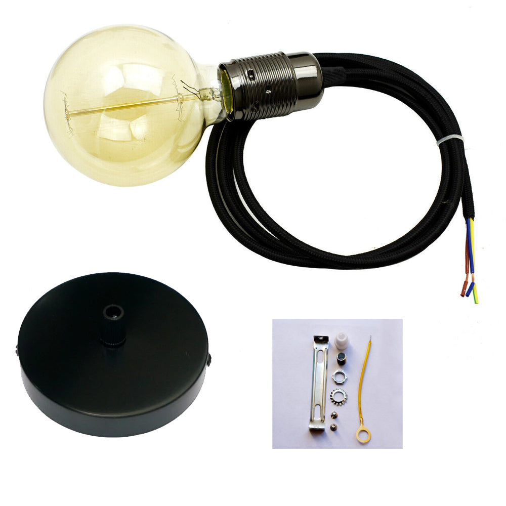 fabric flex cable pendant light kit