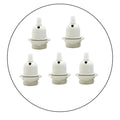 5-pack E27 Edison schroef hanglamphouder met ring - Wit~2305