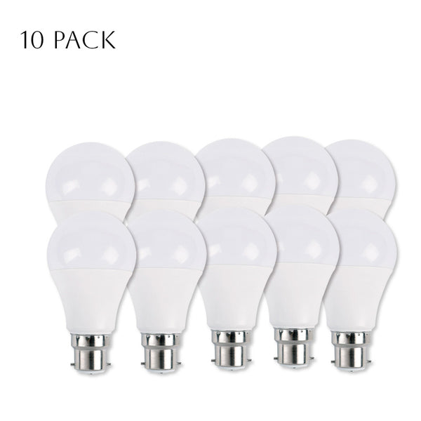 LED GLS 9W B22 gloeilampen koel wit energiebesparend ~4154 – 10-PACK