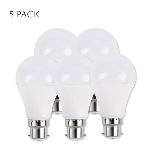 LED GLS 9W B22 gloeilampen koel wit energiebesparend ~4154 – 5-PACK