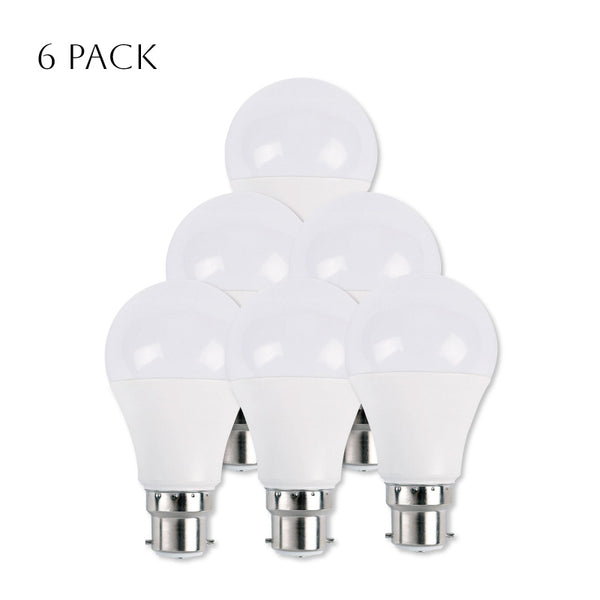 LED GLS 9W B22 gloeilampen koel wit energiebesparend ~4154 – 6-pack