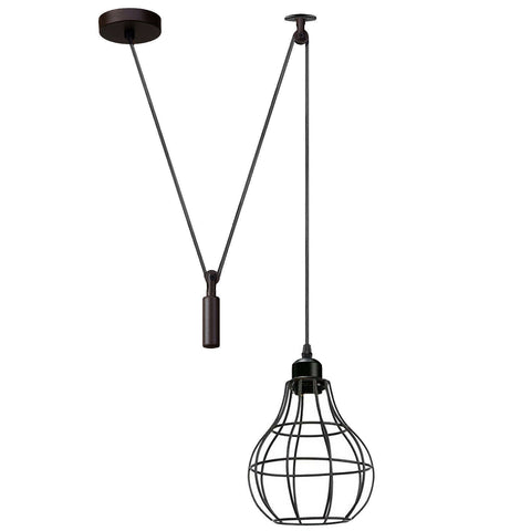 Metalen plafondlamp, hangende spin, retro industriële hanglamp~3679