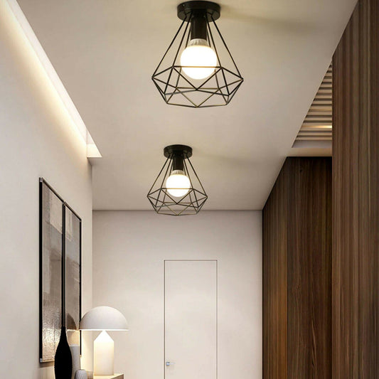 buy black cage pendant light