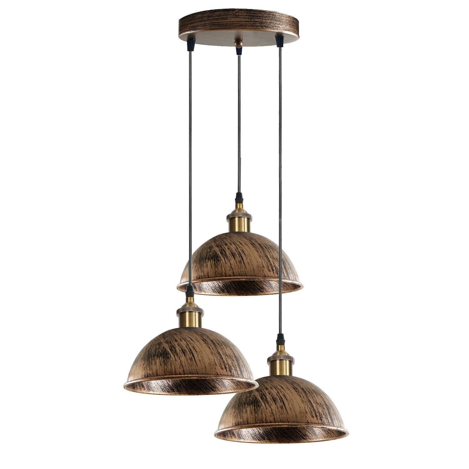 Industrial Vintage Loft Bar 3 Way Hanging Pendant Light