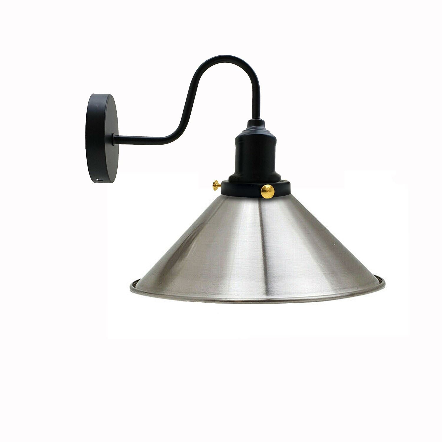 Vintage Industrial Metal Cone Shade Lighting Indoor Wall Sconce Light Fittings~3389 - LEDSone UK Ltd
