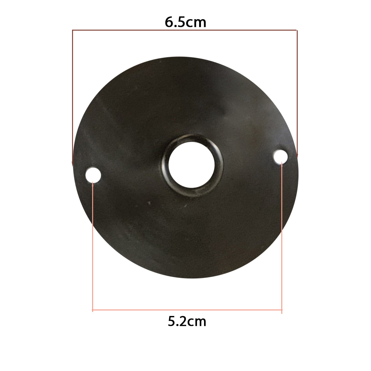 6.5cm Satin Nickel Color Front Fitting Ceiling Plate~3426 - LEDSone UK Ltd
