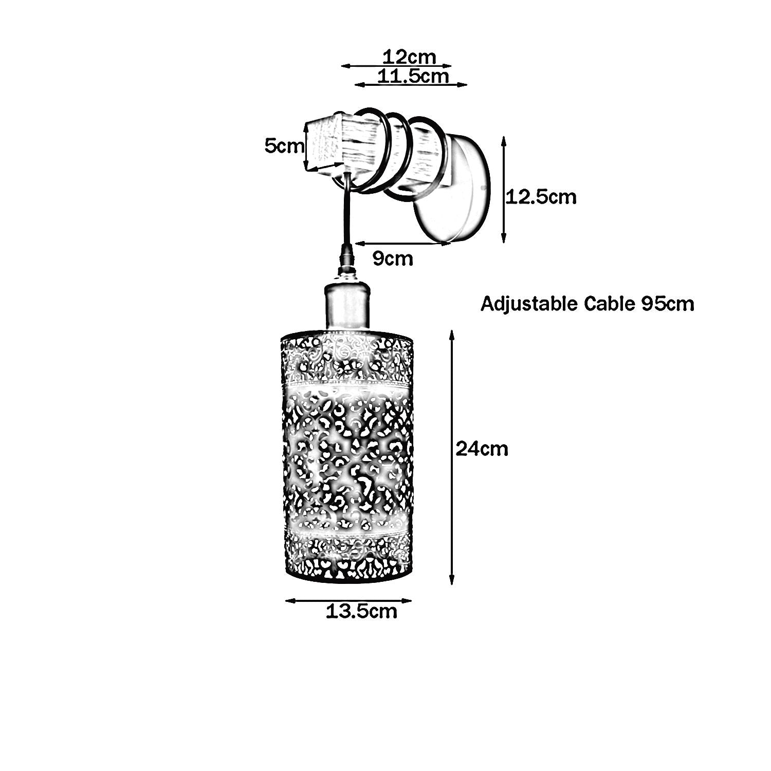 Vintage Industrial Wood Wall Mounted Light Rustic Sconce Lamp Light Kit~1315 - LEDSone UK Ltd