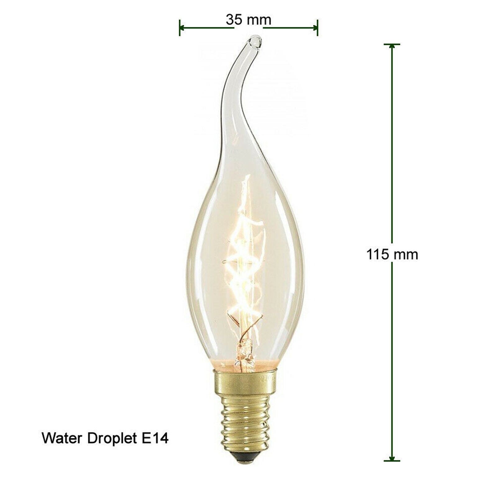 Vintage Retro C35 Candle Light Bulb Edison Filament Style 60W Candle Lamp~1224 - LEDSone UK Ltd