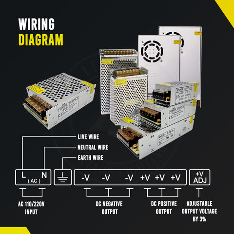 DC 24V IP20 240W 10A constante spanning LED-transformator~3307