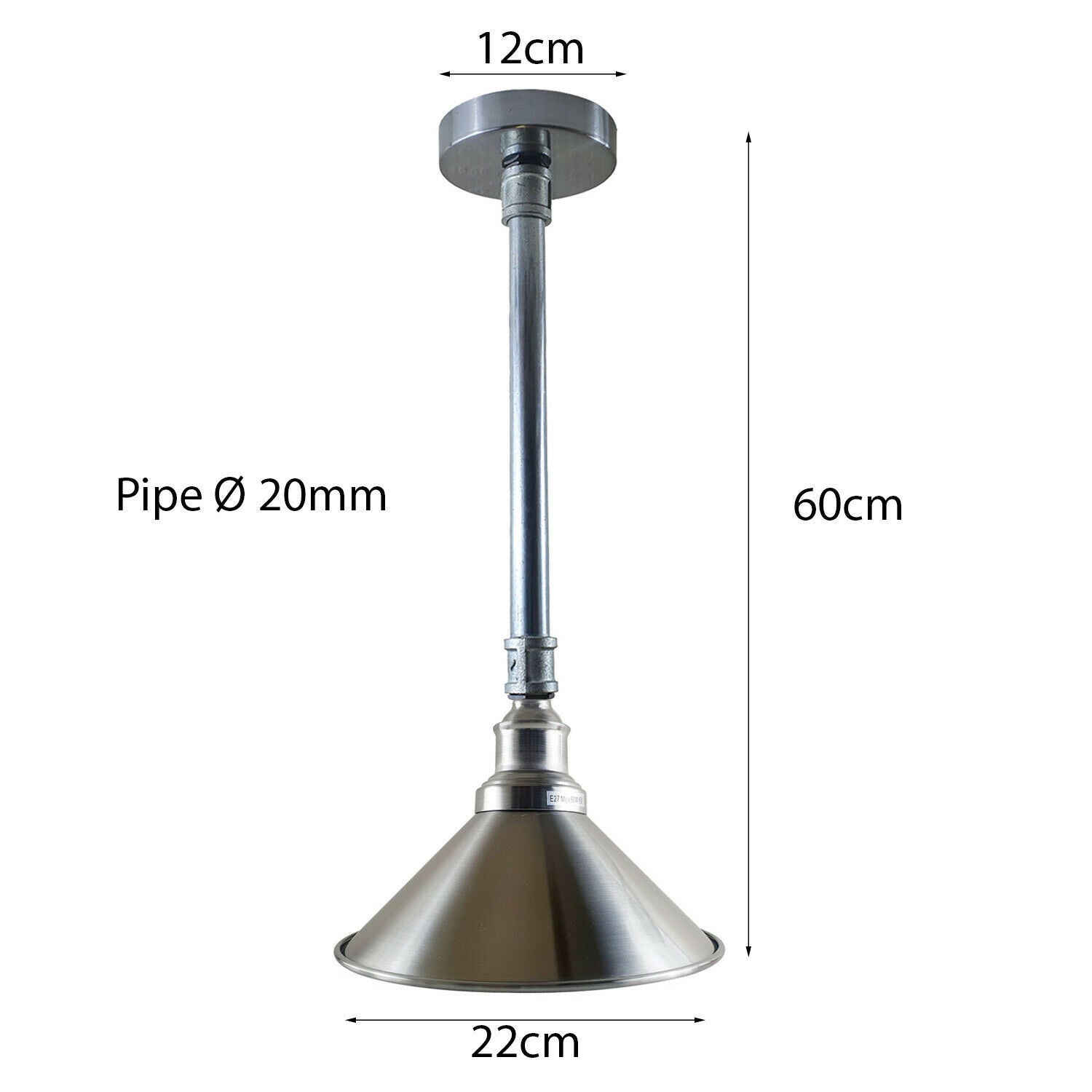 Modern Hanging Retro Light Vintage Industrial Metal Ceiling Pipe Pendant Shade~3411 - LEDSone UK Ltd