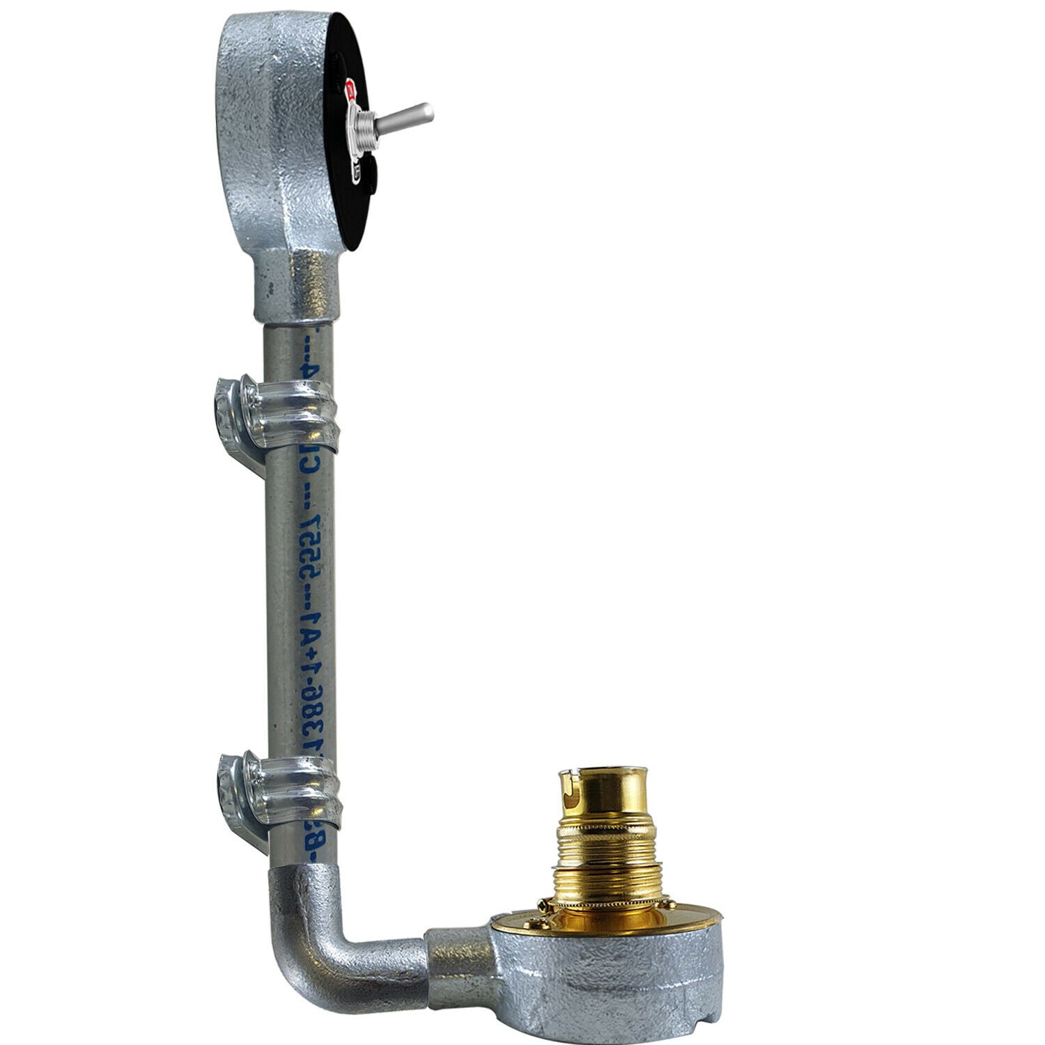 Modern Industrial Vintage Retro Galvanized conduit Wall Light B22 Lamp Fixture~3410 - LEDSone UK Ltd