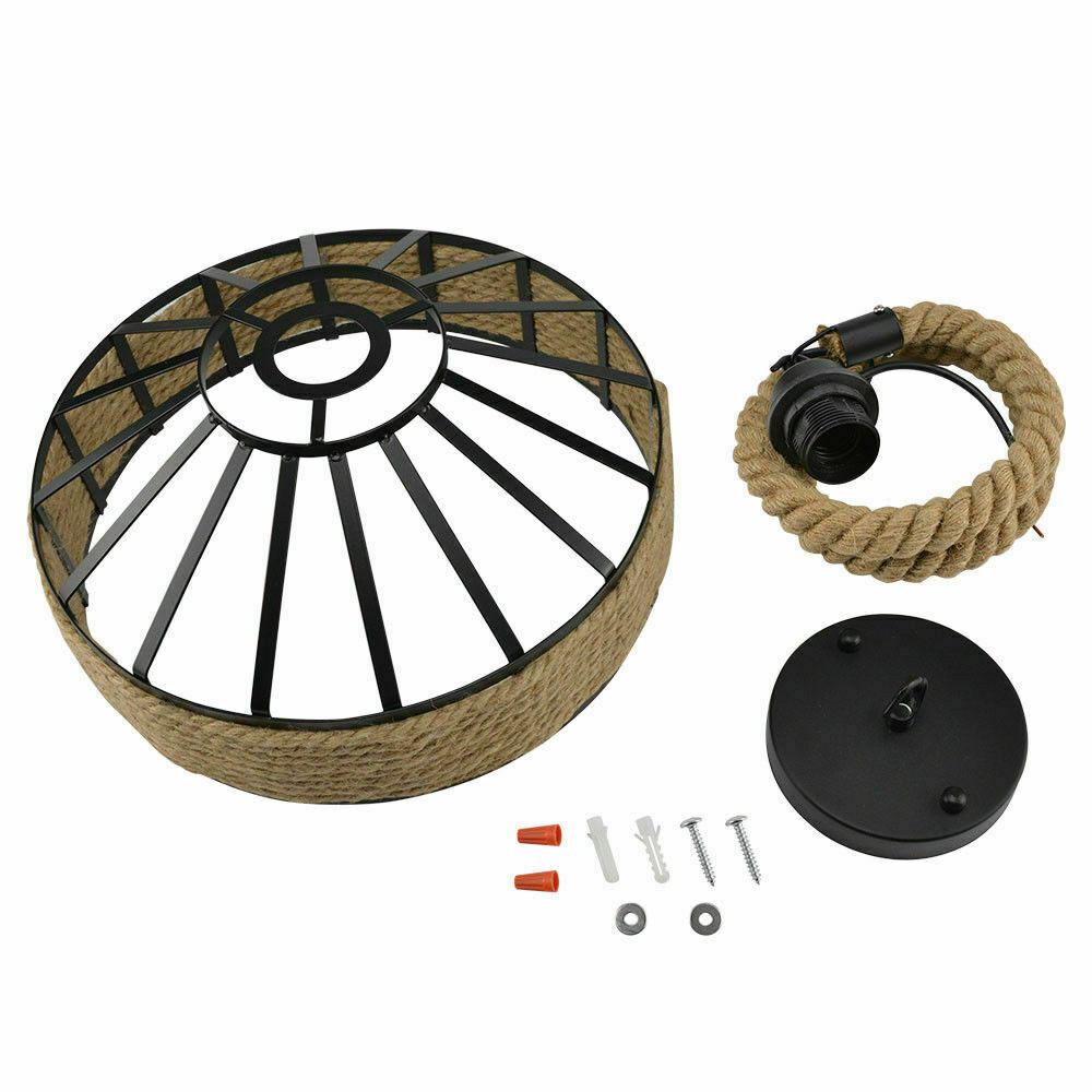 hemp rope pendant lamps