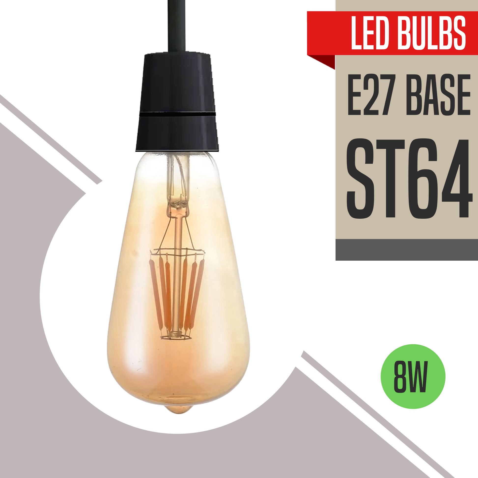 large filament light bulbs