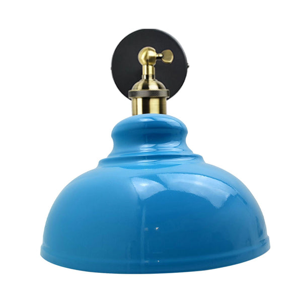 Koepelvormige wandlamp ~1220 – Zonder lamp / Blauw