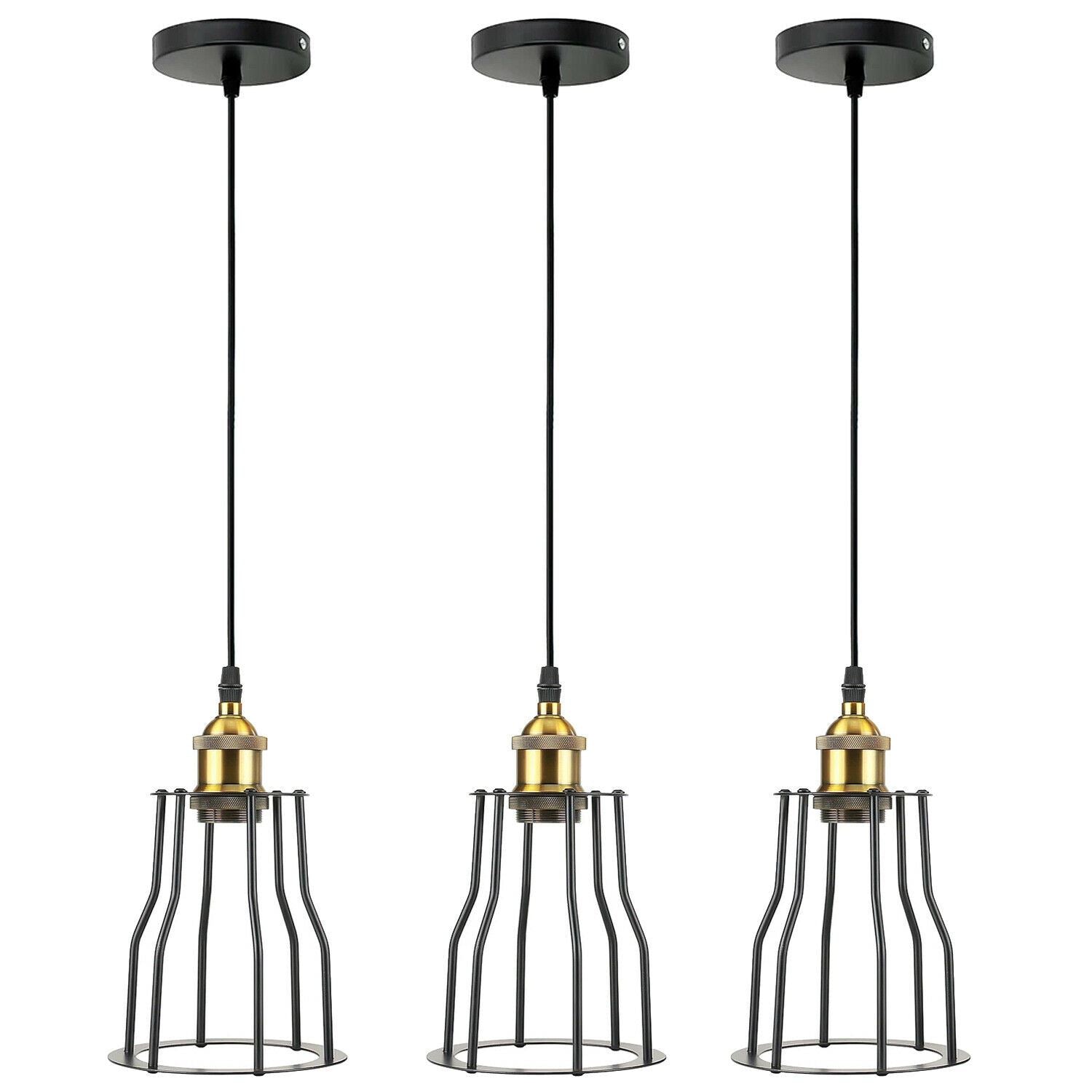 Vintage Industrial Modern Retro Loft Cage Ceiling Lamp Cage Pendant Lights