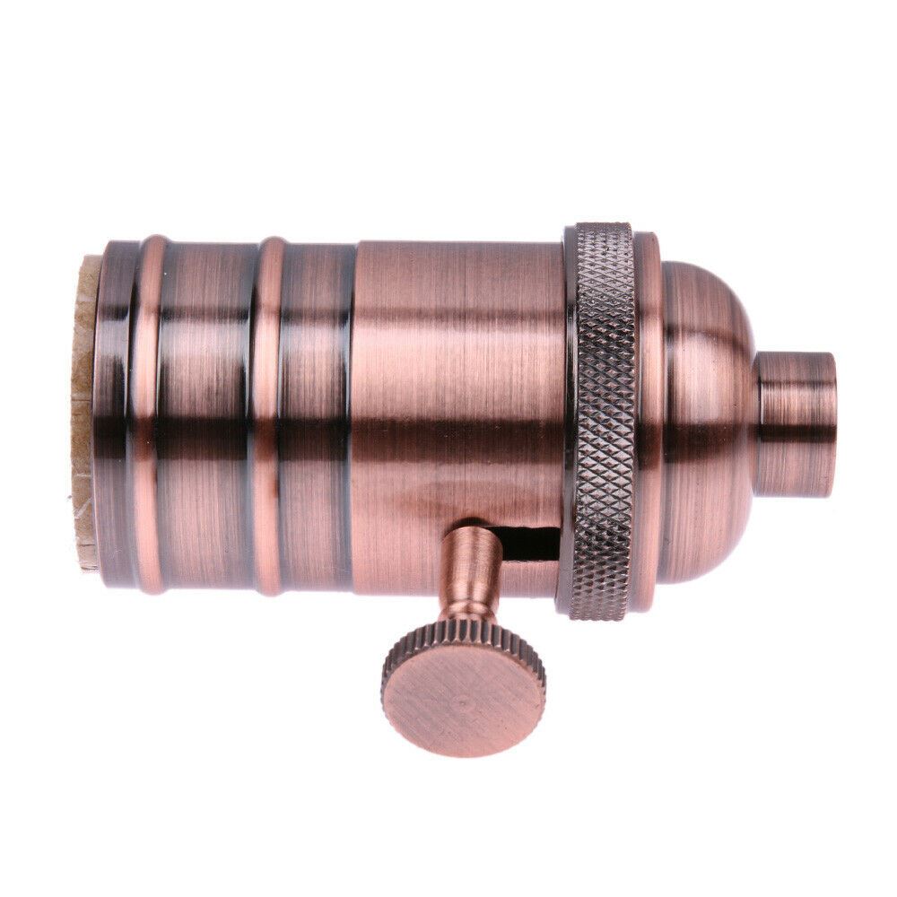 E27 Screw Vintage Switch Bulb Holder Industrial Antique Retro Edison Lamp Light~3415 - LEDSone UK Ltd