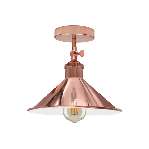 Verstelbare, semi-plafondlamp van metaal ~5132