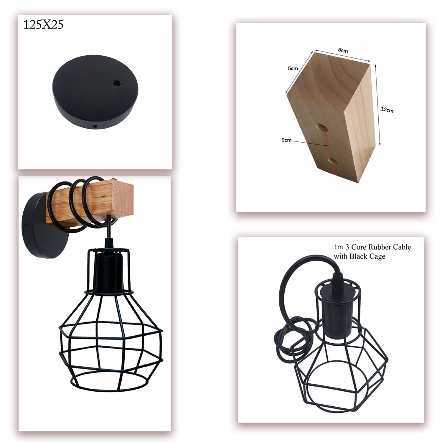 wood arm wall sconce light.JPG