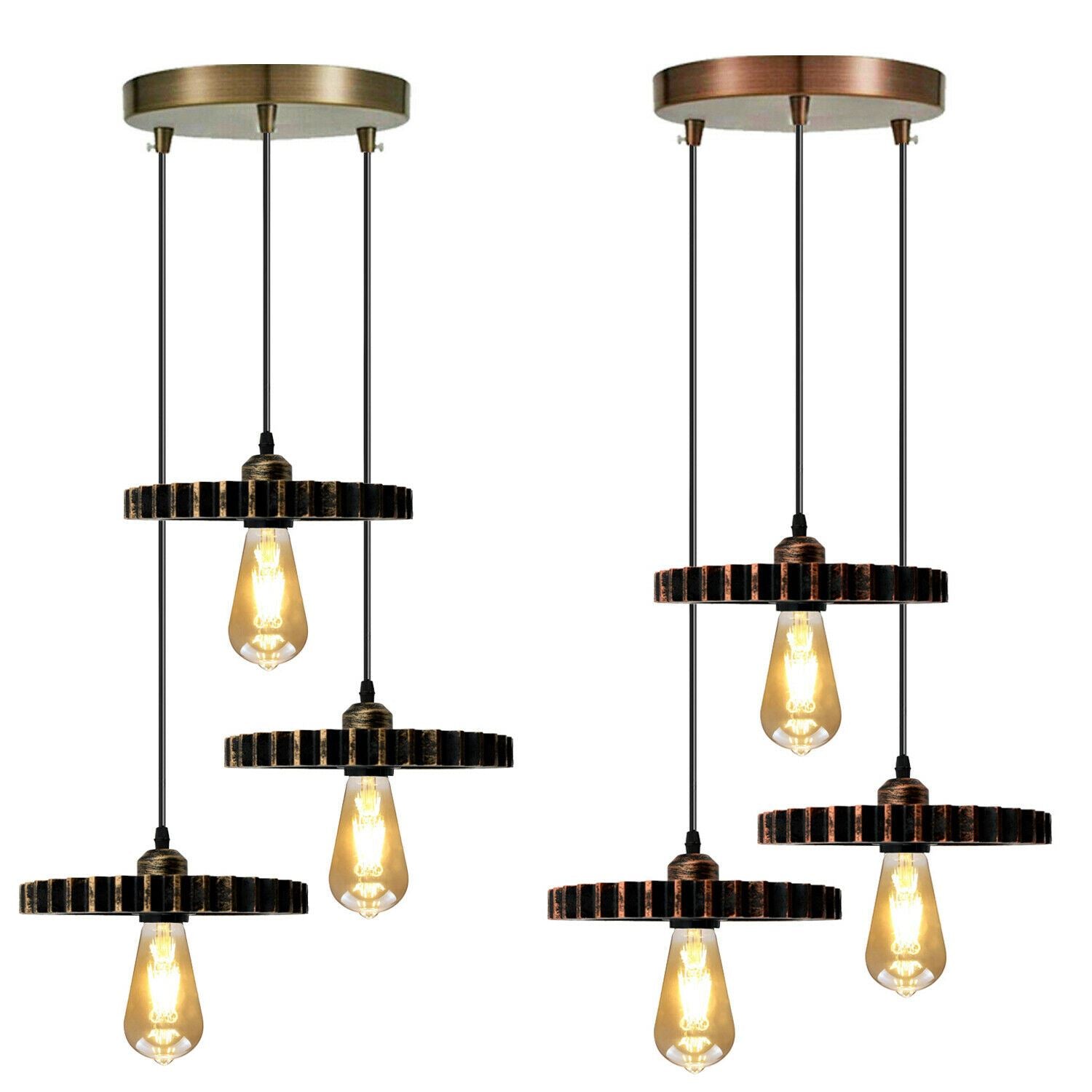 Retro Industrial Vintage Wood Pendant Light Shade Chandelier Ceiling Lamp Shade~1135 - LEDSone UK Ltd