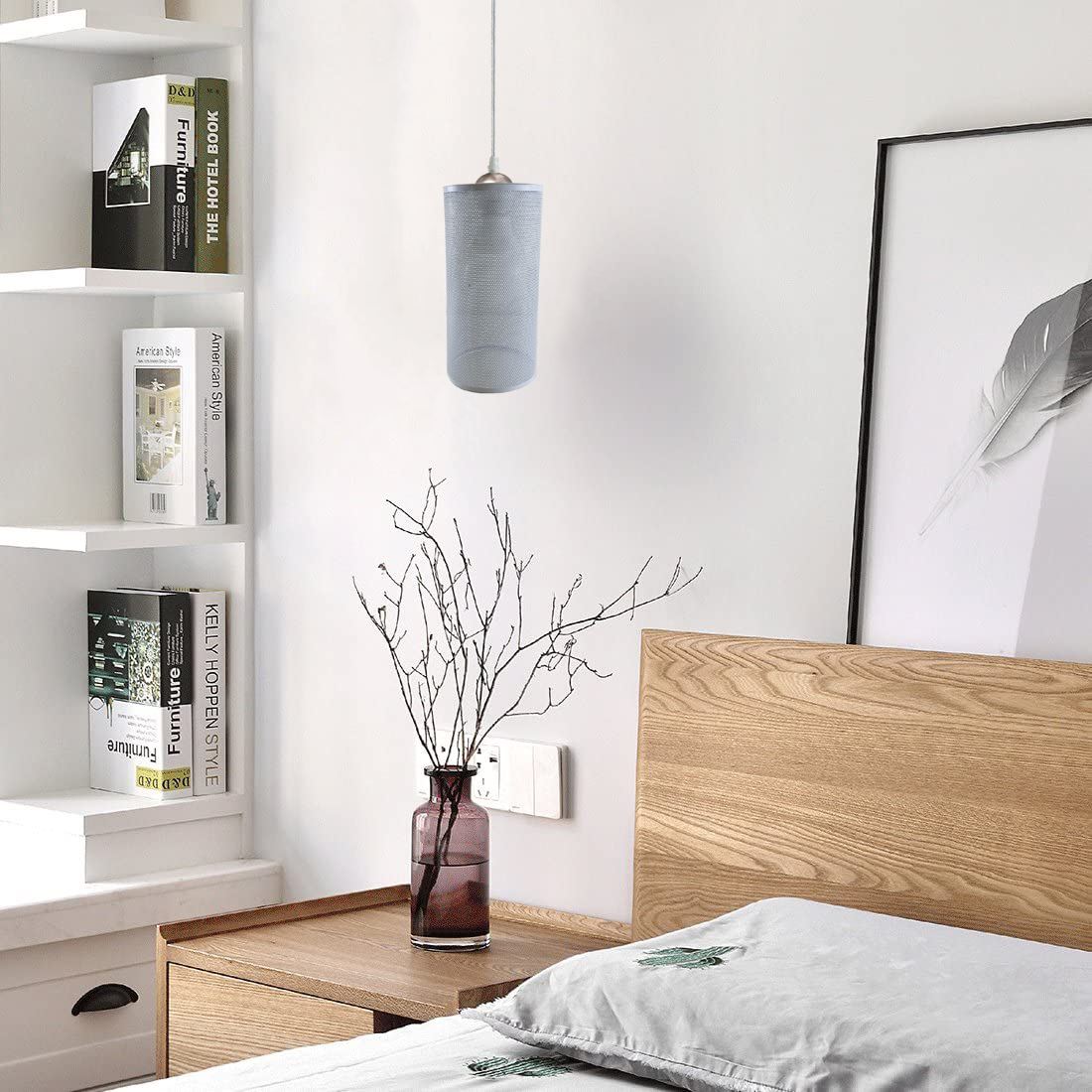 Ceiling Rose Hanging Flush mount Pendant Lamp Shade