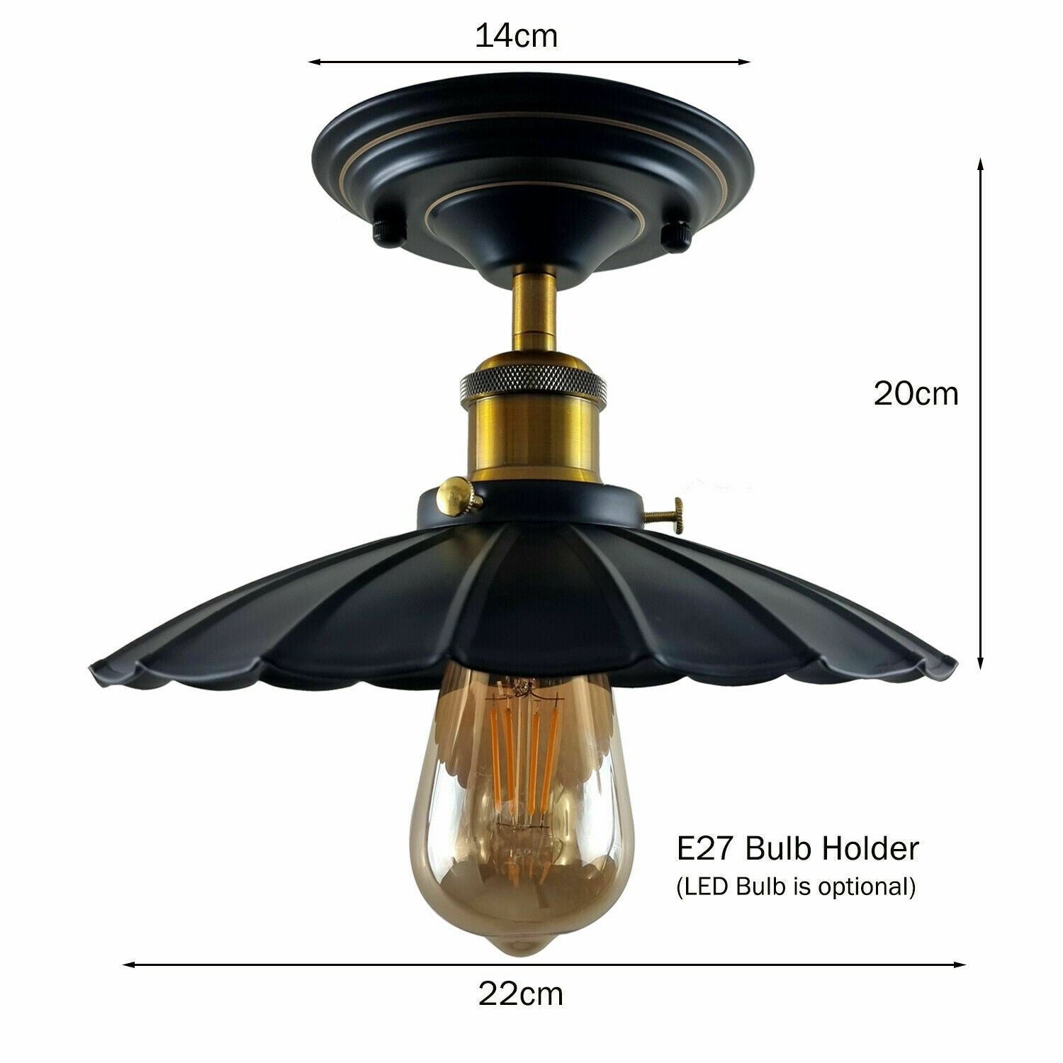 Modern Retro Light Shades Ceiling Metal Kitchen Lampshade Vintage Home Indoor Lighting