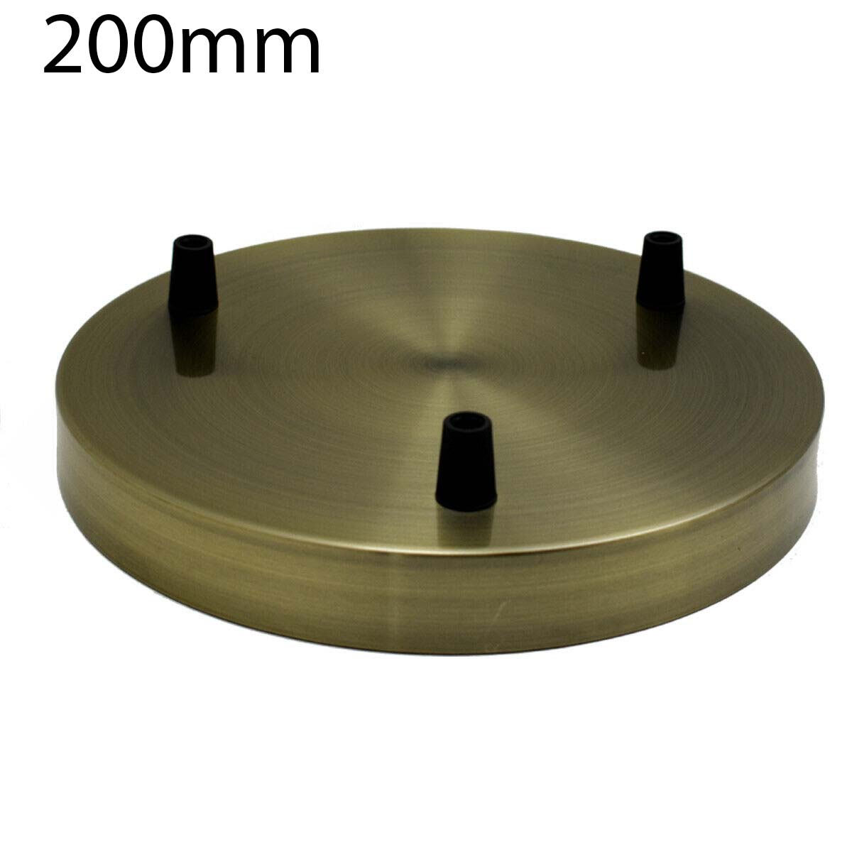  Colour 3 Hole Metal Ceiling Rose Light 