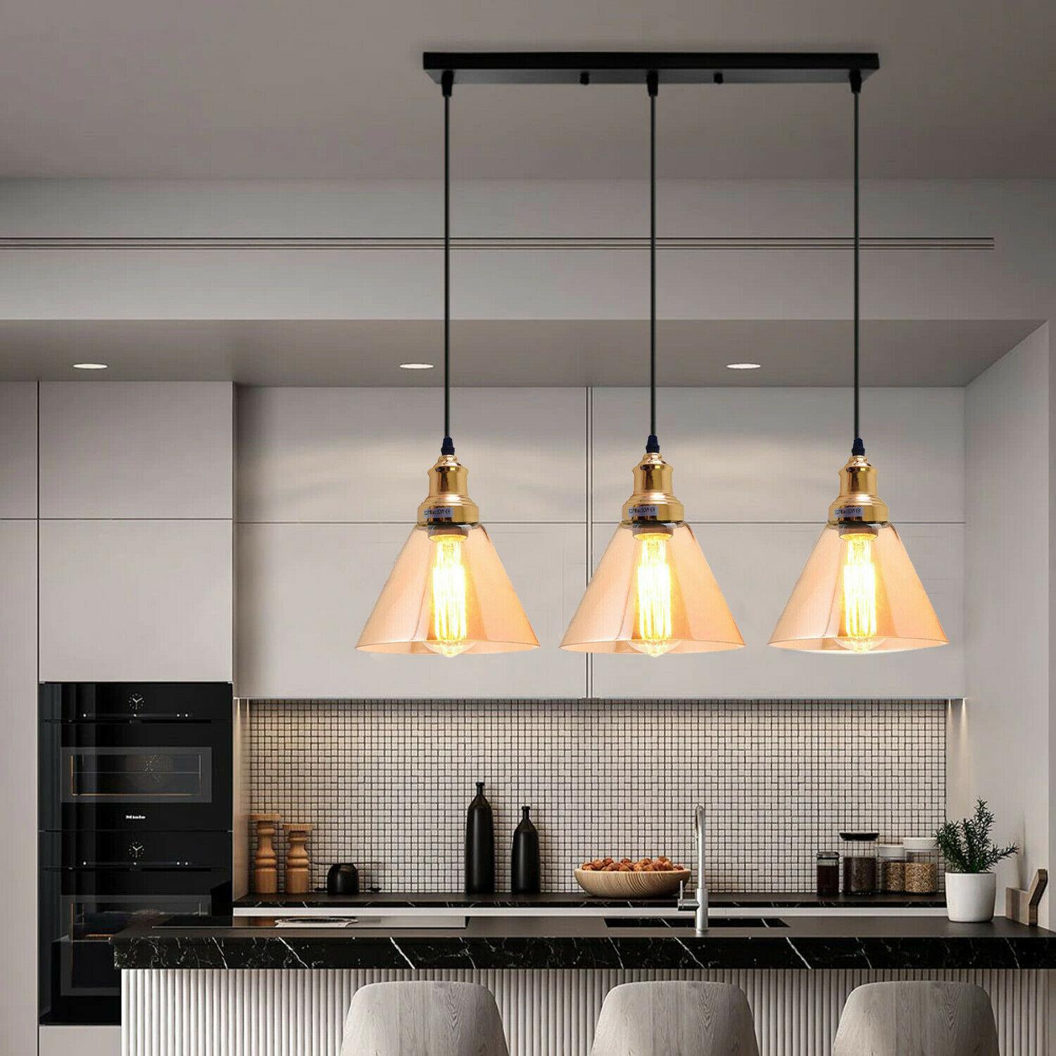 glass pendant lights for kitchen
