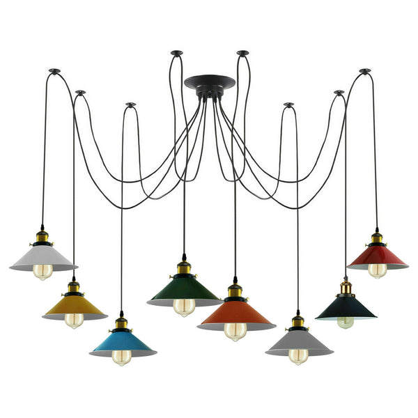 Beste kegelvormige Spider Lights 8-weg hangende plafondlampen~3525 – Ja