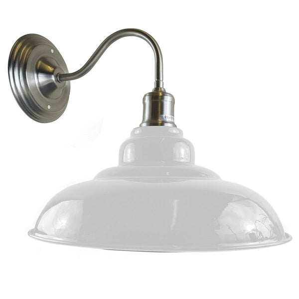 Moderne industriële wandlampen, strak metalen design ~1658 – Wit