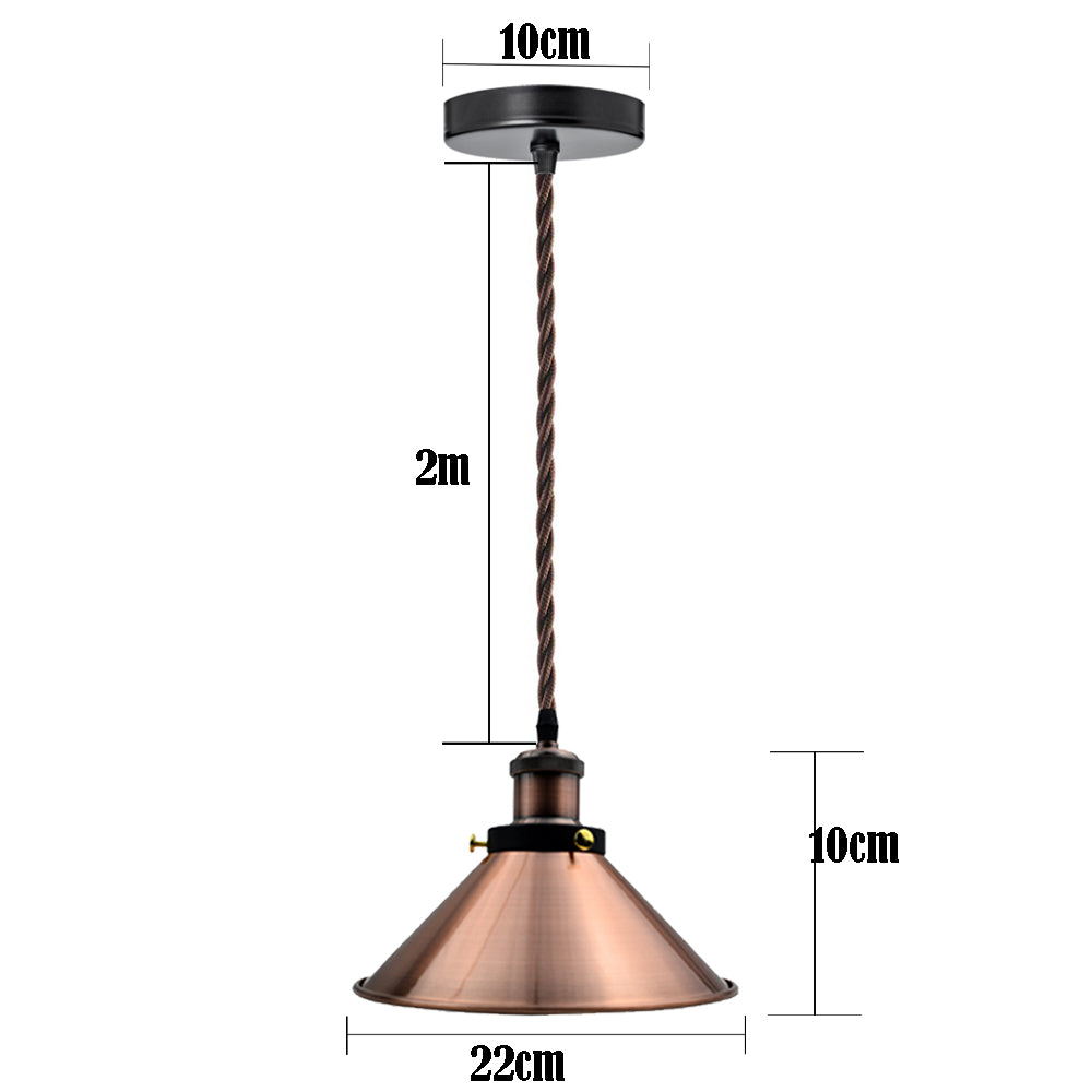 Modern Copper Ceiling Light Pendant Lamp Shade