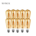 10-pack E27 LED Edison-lampen – dimbaar vintage amberkleurig glas ~4174 