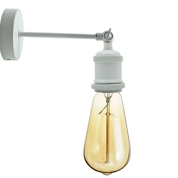 Antieke wandlampen, industriële verstelbare wandlamp ~2246 – Wit / Ja